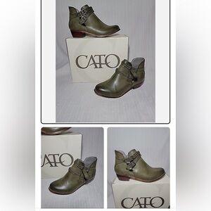 CATO Double Buckle Footbed Sandals Boots.